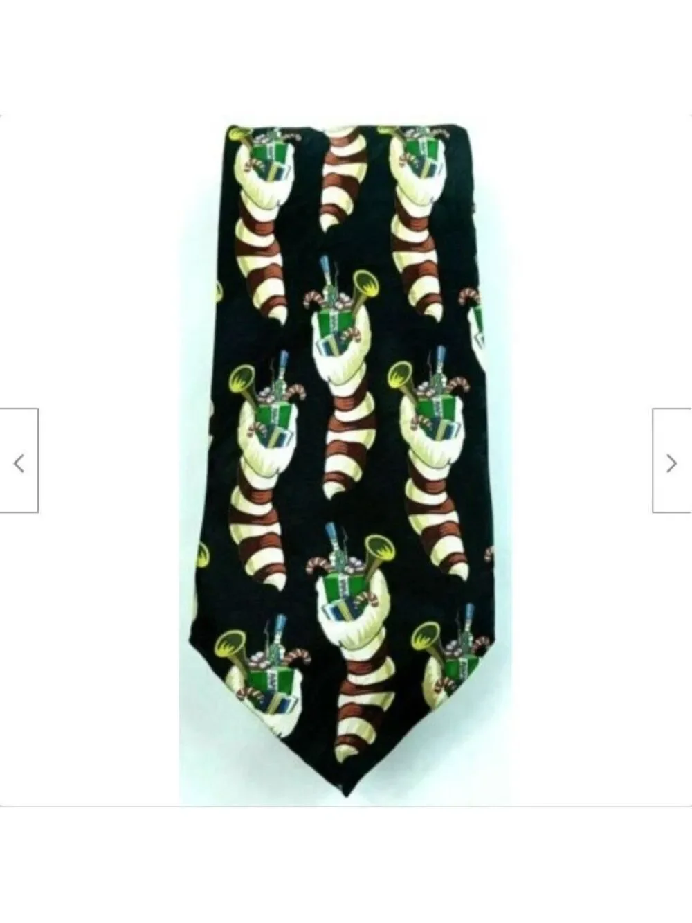 Christmas Candy Cane Toy Soldier Silk Tie